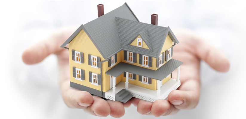 Top Property Dealers In Chandigarh - Real Estate House In Hand Clipart (1000x400), Png Download