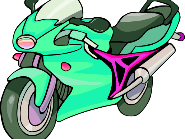 Green Clipart Motorbike - Motorcycle Clipart Png Transparent Png (640x480), Png Download