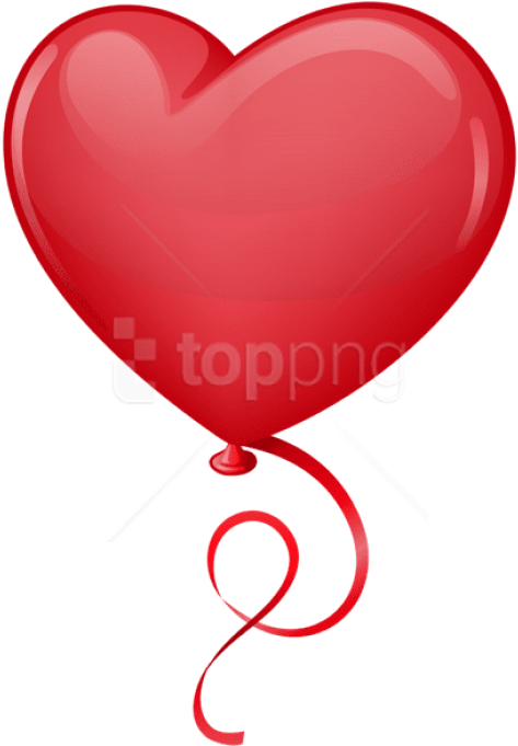 Free Png Download Red Heart Balloon Png Images Background - Clip Art Heart Balloon Transparent Png (480x696), Png Download
