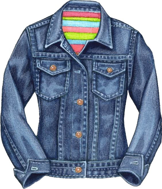 Png Library Library Denim Jacket Clip Art Transprent - Denim Jacket Png Hd Transparent Png (564x659), Png Download