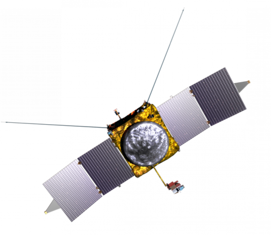 Maven In Space Spacecraft Blank Background - Nasa Spacecraft Transparent Background Clipart (946x819), Png Download