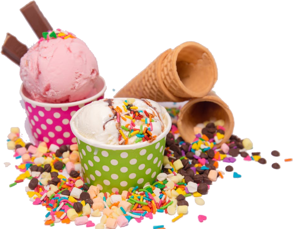 Pink Peace In Kream - Ice Cream Clipart (1125x750), Png Download