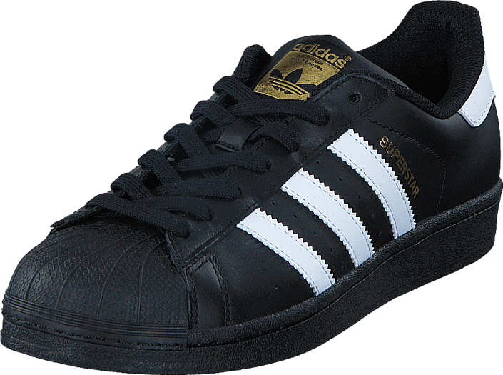 Adidas Originals Superstar Foundation Black/white 49643-02 - Black And Gold Superstar Clipart (705x525), Png Download