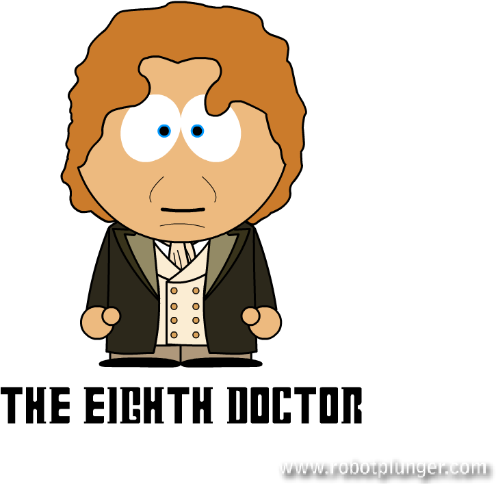 The Eight Doctor - Cartoon Clipart (917x833), Png Download