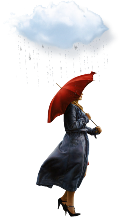 #ftestickers #rain #girl #umbrella - Umbrella Clipart (1024x1024), Png Download
