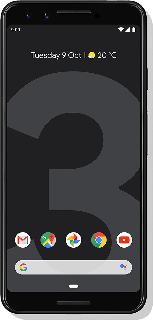 Google Pixel - Google Pixel 3 Just Black Clipart (1200x1200), Png Download