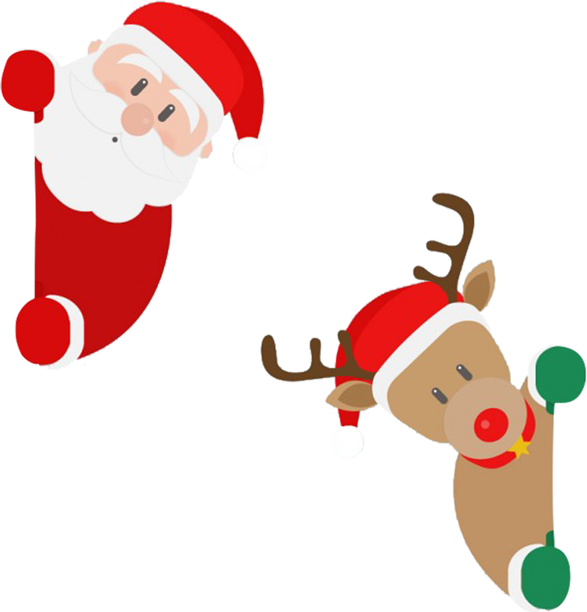 Santa Claus S Reindeer Christmas Santa Claus S Reindeer Christmas Cartoon Png Clipart Large Size Png Image Pikpng