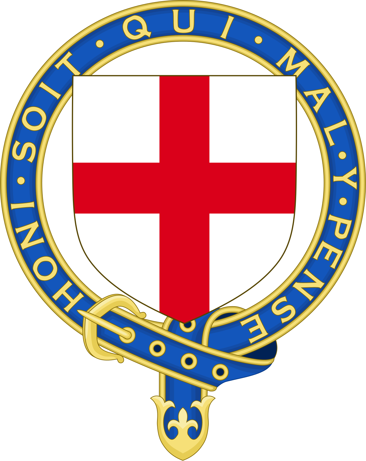 Order Of The Garter Logo Clipart (1200x1513), Png Download