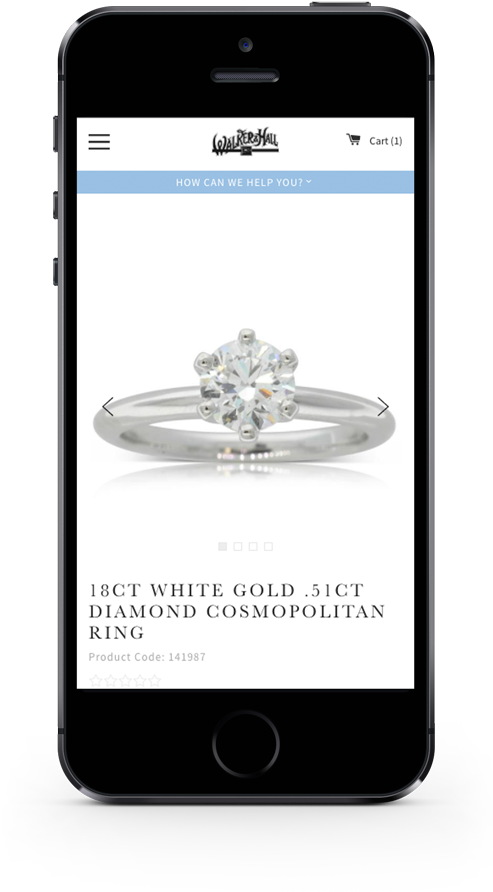 Walker And Hall Mobile , Png Download - Engagement Ring Clipart (493x892), Png Download