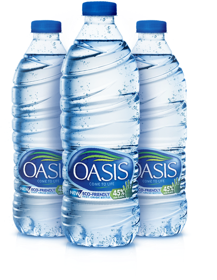 Oasis 500ml - Oasis Mineral Water 500ml Clipart (600x600), Png Download