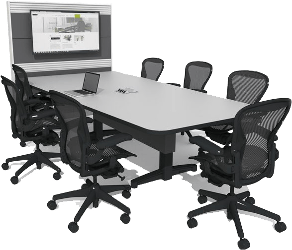 Video Wall - Computer Desk Clipart (750x600), Png Download