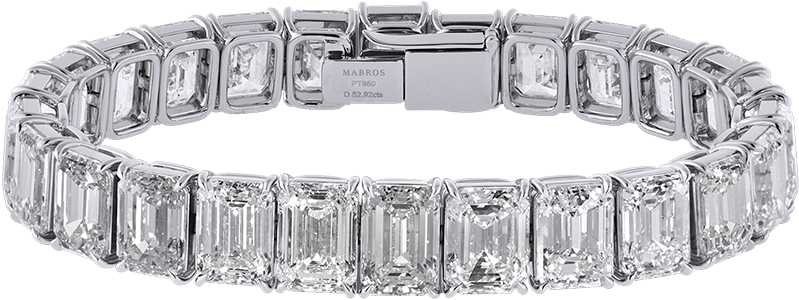 Brilliant Diamond Bracelet Emerald-cut Diamond Bracelet - Bracelet Clipart (1000x1000), Png Download