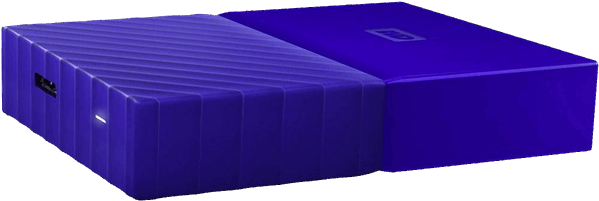 Wd Passport 2tb Portable Hdd Blue - Mattress Clipart (600x600), Png Download