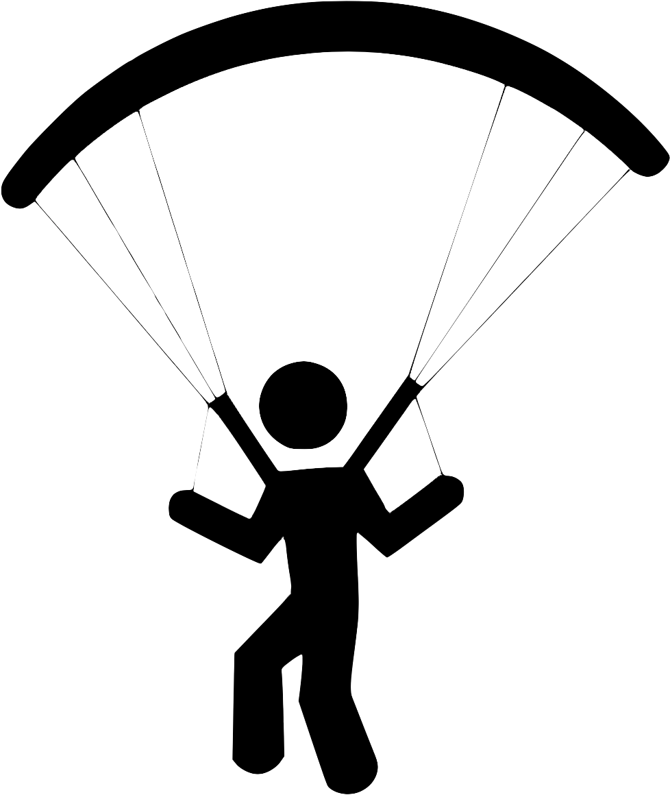 Paragliding Tours - Parachute Clipart (1342x1296), Png Download