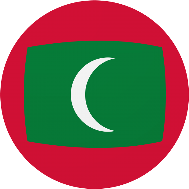 Maldives Round Flag Icon - Circle Clipart (866x650), Png Download