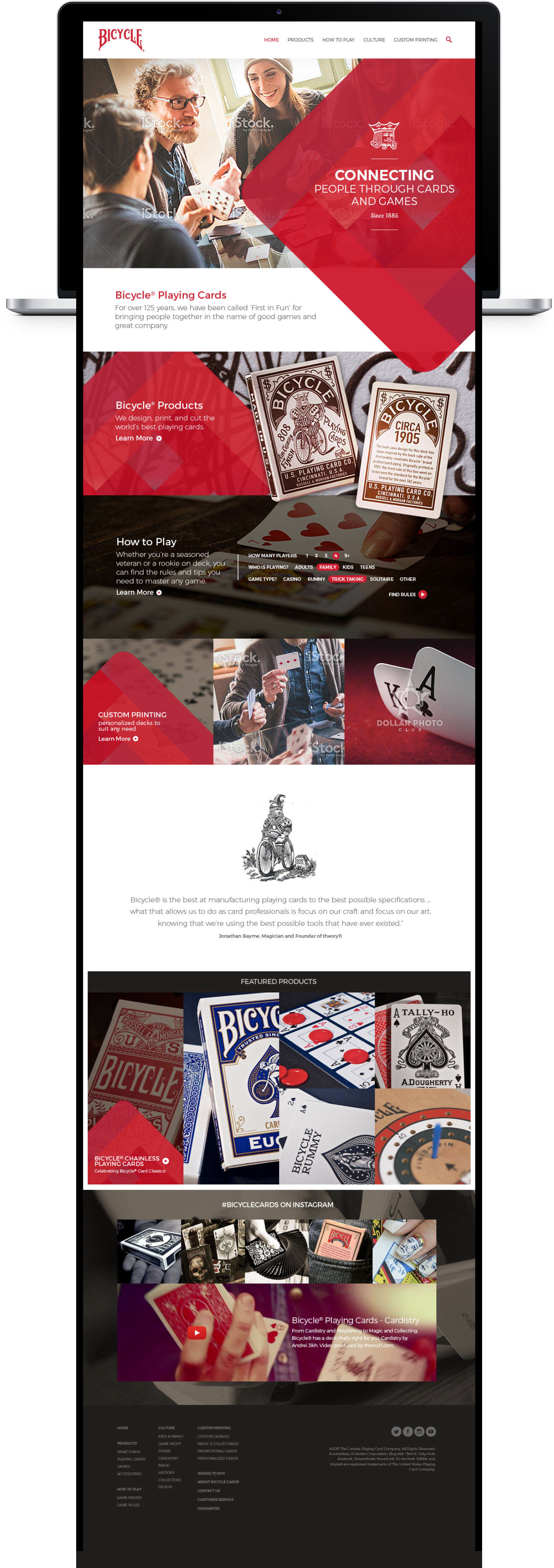 Bicycle Cards Website Design - Flyer Clipart (2560x4730), Png Download