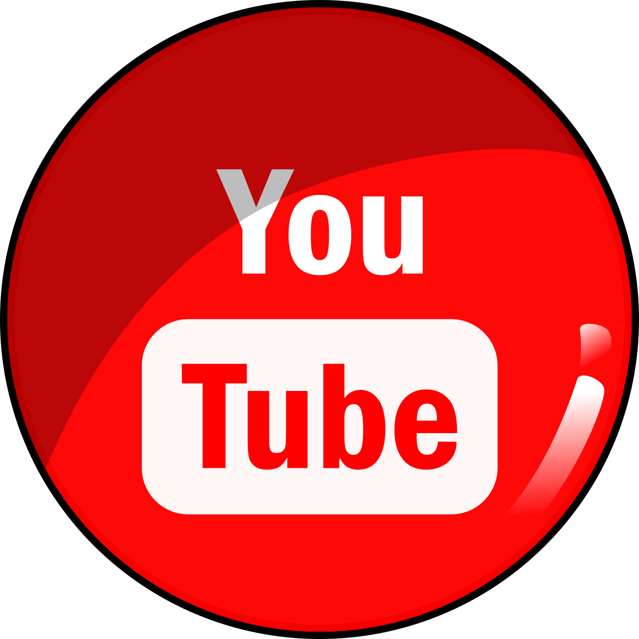 Descagar Logo Youtube Fondo Transparente, Png, Svg, - Logo You Tube Png Fondo Transparente Clipart (1288x1288), Png Download
