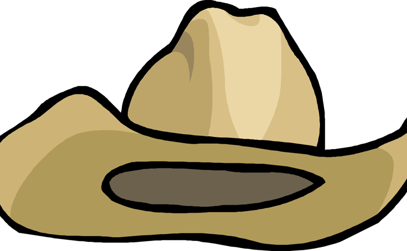 Vector Cowboy Cap - Clip Art Cowboy Hat Cartoon - Png Download (800x495), Png Download