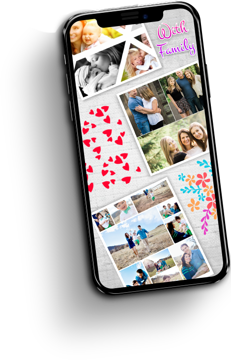 Photomontage Collage Maker - Iphone Clipart (485x773), Png Download