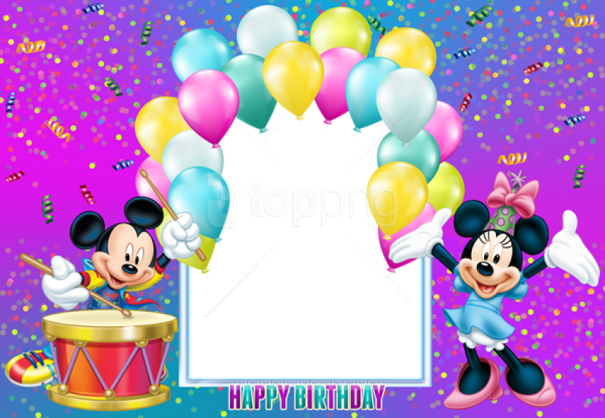 Download Free Png Happy Birthday Mickey Mouse Transparent Kids - Mickey