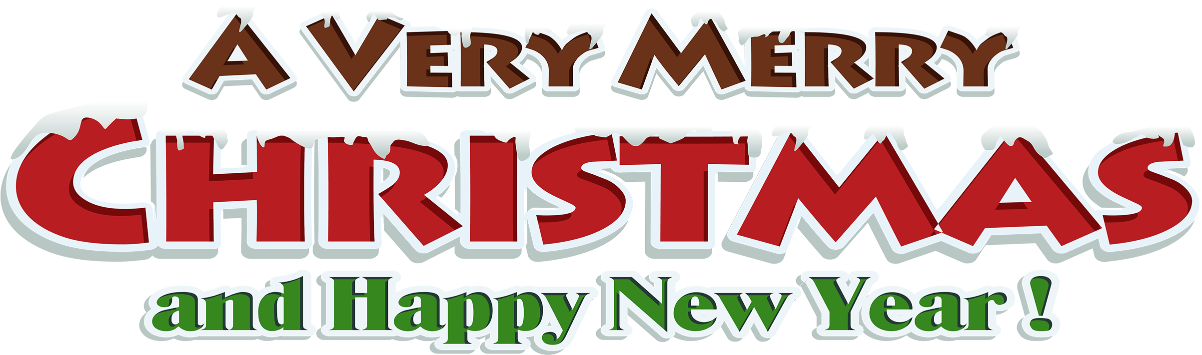 Merry Christmas Text Png Clipart (2500x740), Png Download