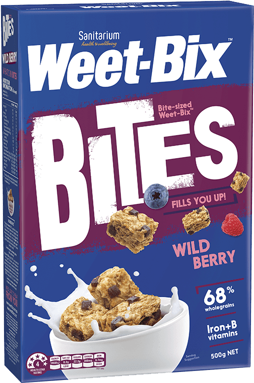Weet-bix™ Wild Berry Bites - Weetbix Bites Clipart (1200x1000), Png Download