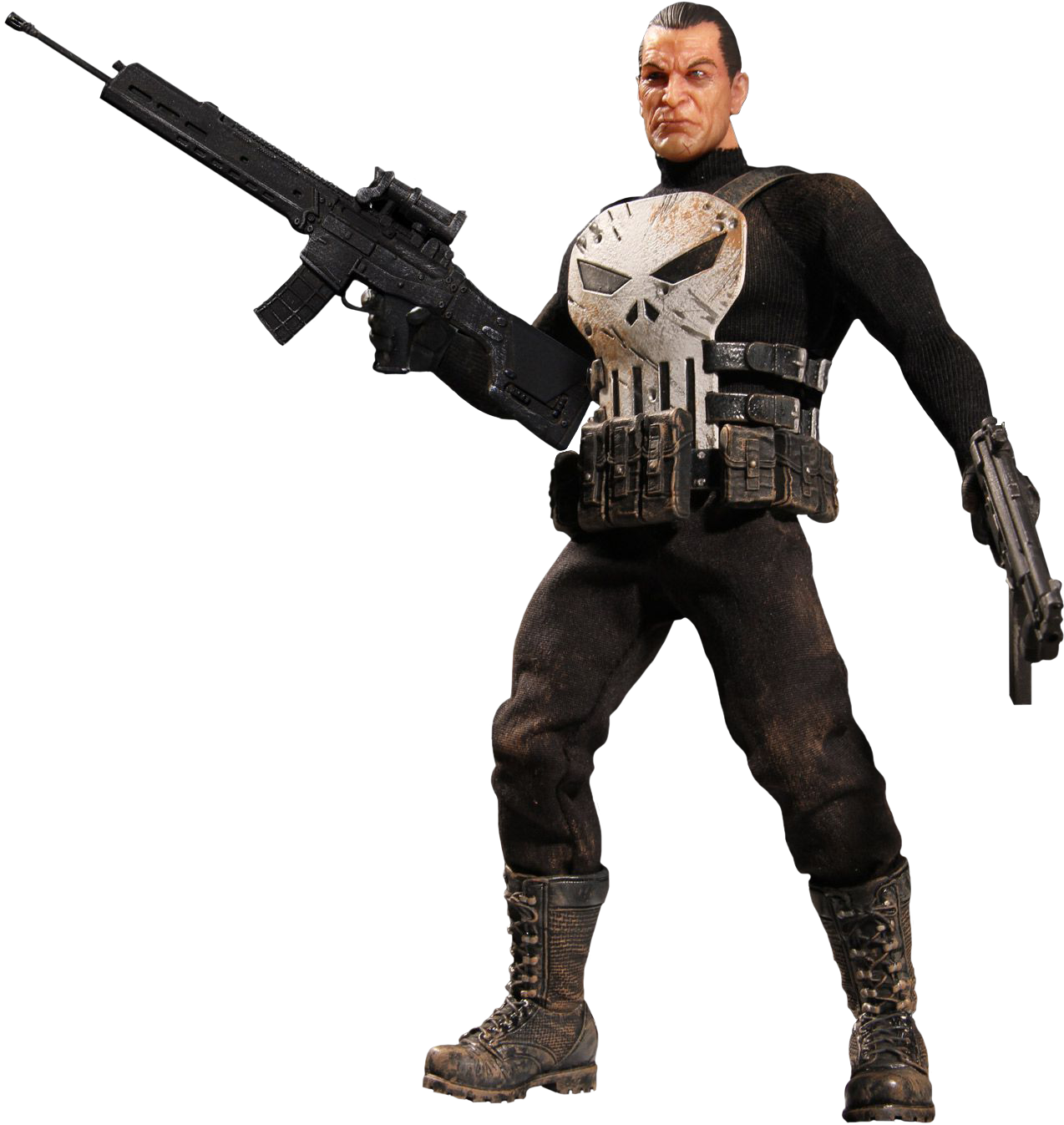 Mezco Punisher Png Clipart (1284x1356), Png Download