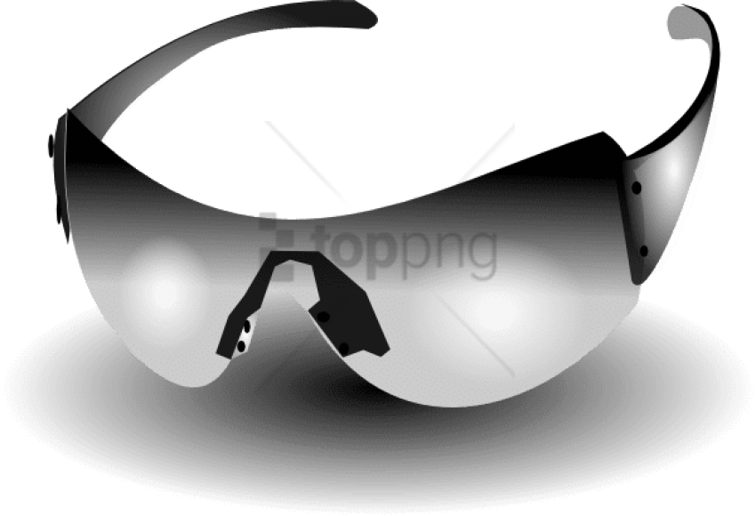 Free Png This Freedesign Of Grey Sunglasses Png Image - Sunglasses Clipart (850x580), Png Download
