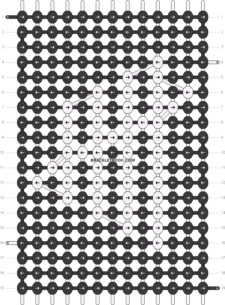 Download Preview - Friendship Bracelet Alpha Paw Clipart (792x1060), Png Download