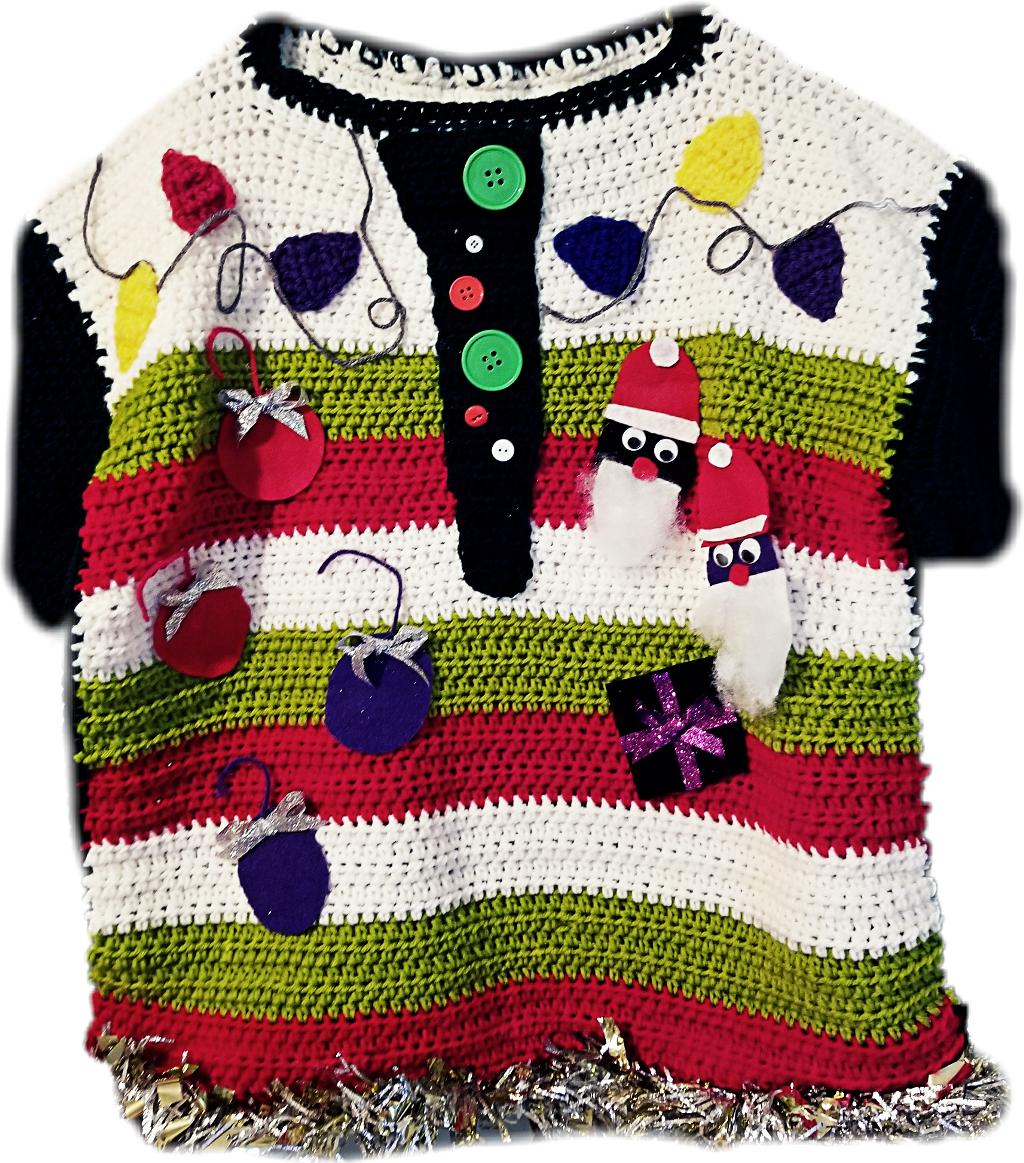 Ugly Christmas Sweater Holidays Holidayseason Christmas - Woolen Clipart (1024x1163), Png Download
