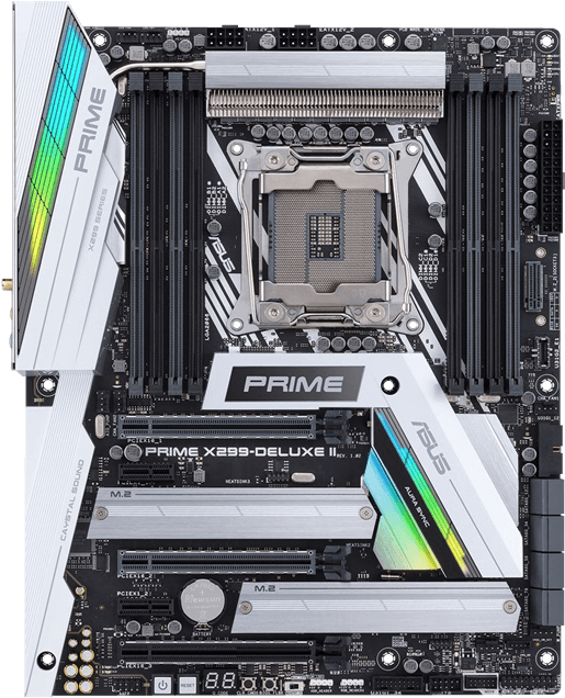 Prime X299-deluxe Ii, Intel X299 Chipset, Lga 2066, - Asus Prime X299 Deluxe Ii Clipart (700x700), Png Download