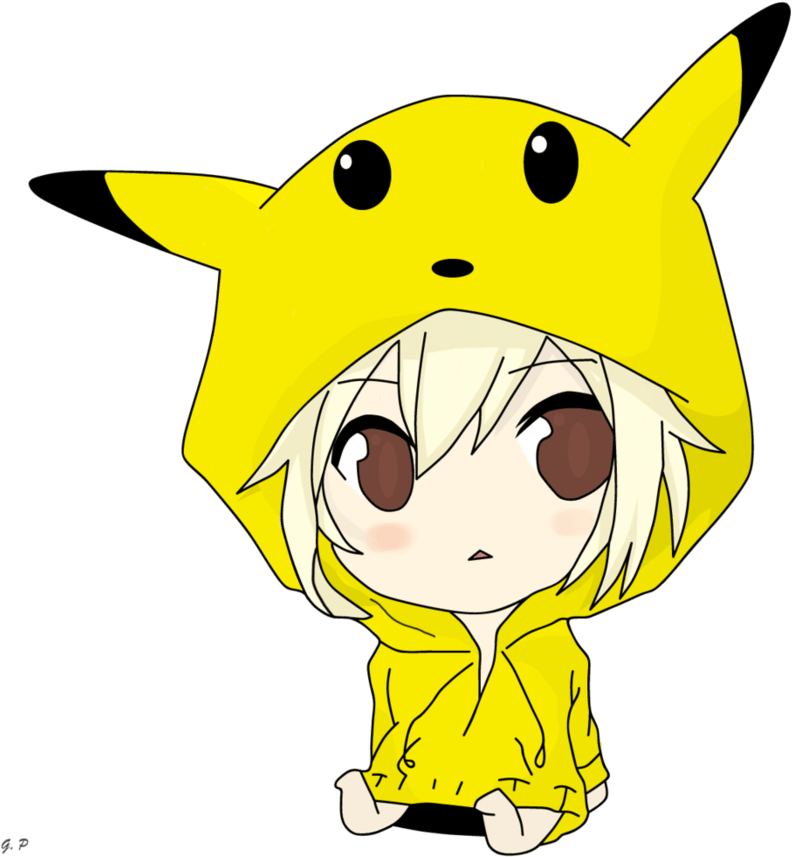 Chibi Pikachu Girl Clipart (894x894), Png Download