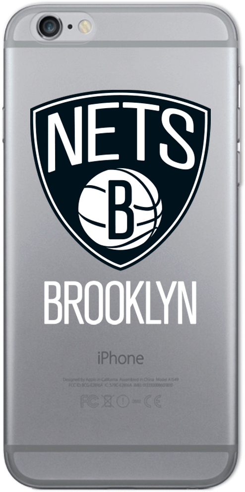 Brooklyn Nets Phone Case - Emblem Clipart (494x991), Png Download