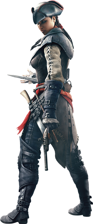 Aveline Pinterest Christmas Campaign Bayonetta Heroines - Assassins Creed 3 Switch Clipart (447x727), Png Download