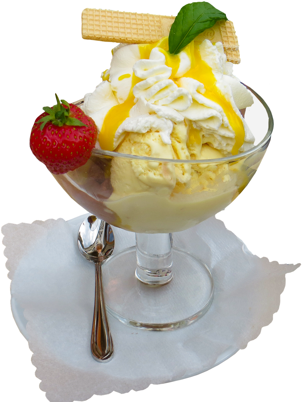 So That's How It Became Creamy And Dreamy - Fruit Sundae Png Clipart (1920x1440), Png Download