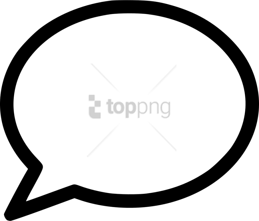 Chat Bubble Png Png Image With Transparent Background - Circle Clipart (850x727), Png Download