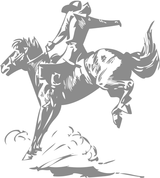 Woman On Horse - Father's Day Card Cowboy Clipart (1140x585), Png Download