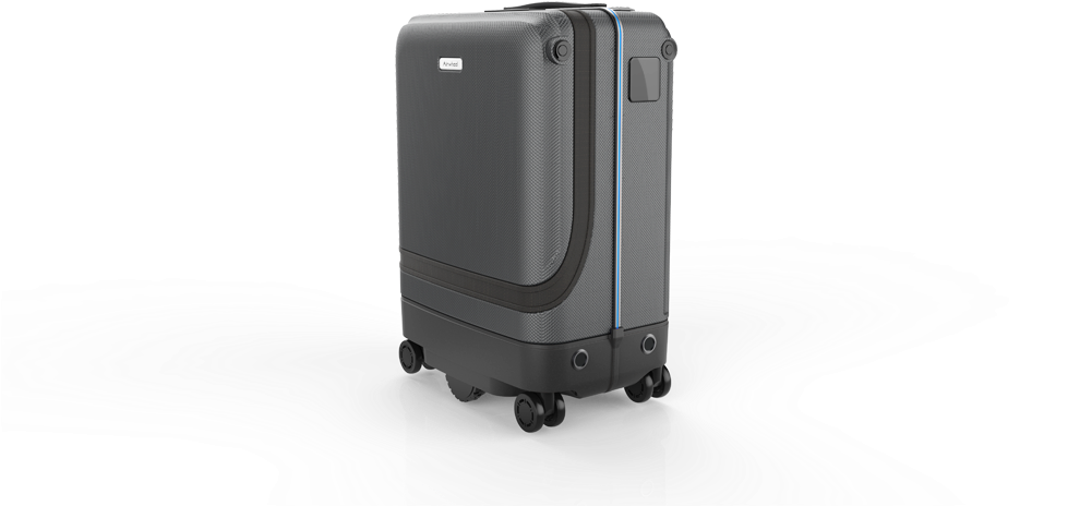Move The Intelligent Robot Luggage Using Your Mouse - Hand Luggage Clipart (1000x562), Png Download