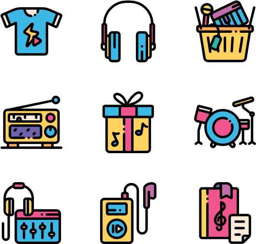 Music Store - Web Design Icons Clipart (600x564), Png Download