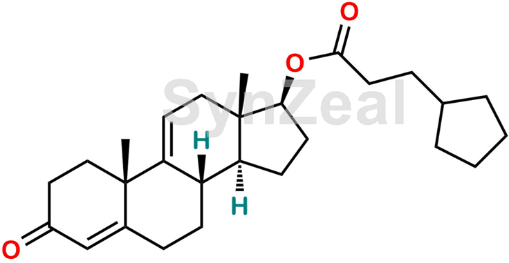 Delta 9 Testosterone Cypionate - Medroxyprogesterone Acetate Chemical Structure Clipart (1200x511), Png Download