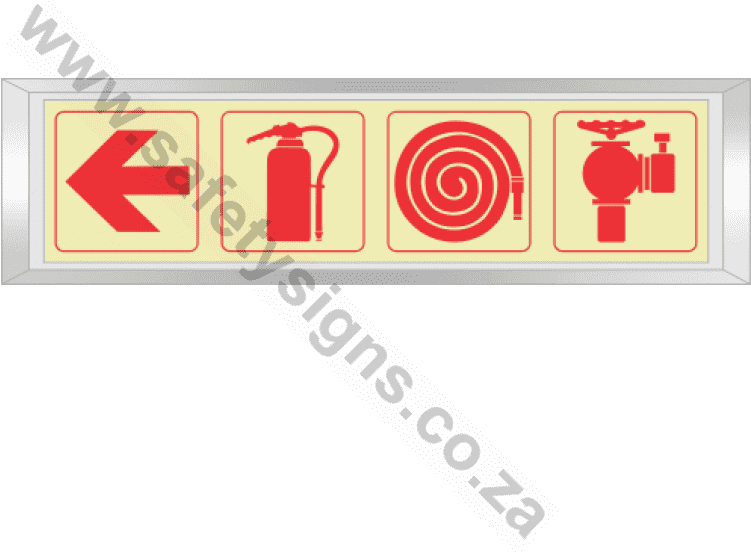 Arrow Left & Fire Extinguisher & Fire Hose Reel & Fire - Safety First Clipart (750x750), Png Download