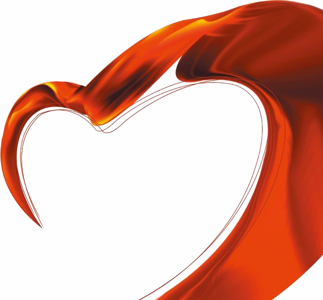 Silk Png Image - Heart Clipart (650x604), Png Download