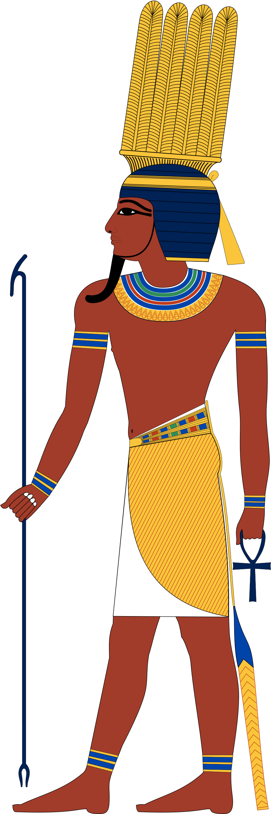 Egyptian God Clipart (1200x2880), Png Download