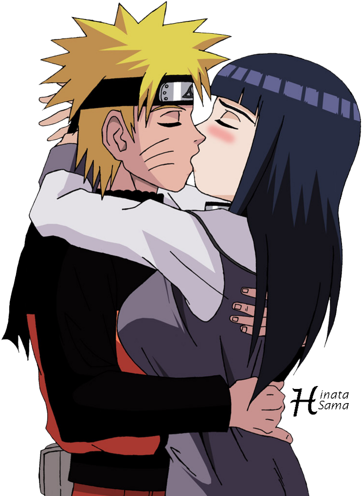 Naruto - Naruto And Hinata Kiss Clipart (757x1024), Png Download