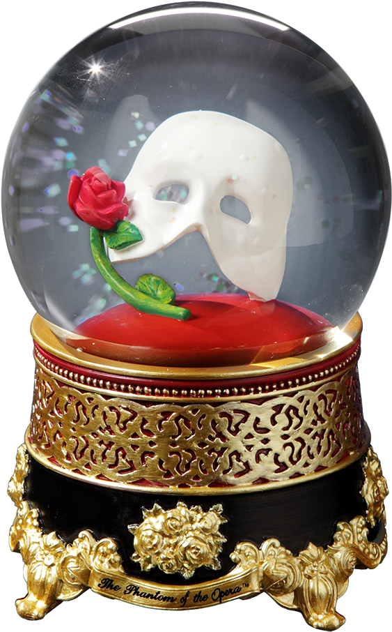 Phantom Of The Opera Snow Globe Music Box , Png Download - Phantom Of The Opera Snow Globe Clipart (563x906), Png Download