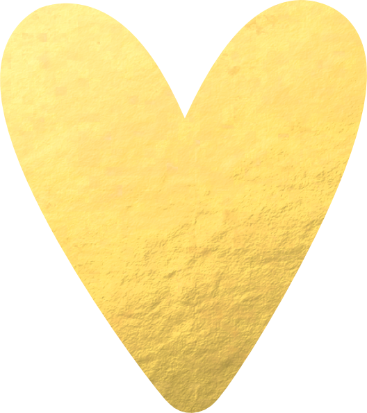 528 X 595 5 - Gold Foil Heart Png Clipart (528x595), Png Download