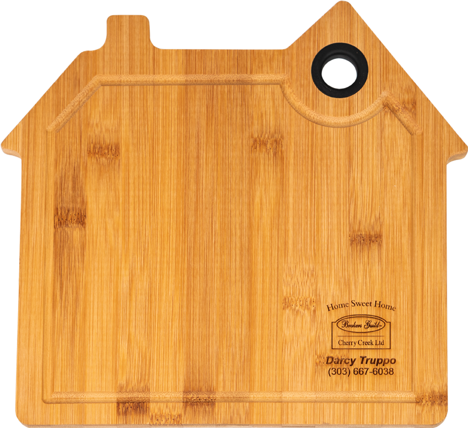 House Shaped Bamboo Cutting Board House Shaped Bamboo - Plywood Clipart (1050x850), Png Download