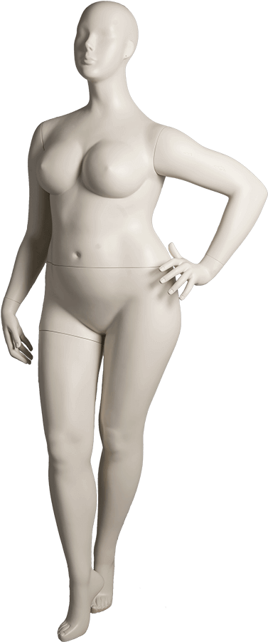 Curve Pose 2, Arm 4 Item - Mannequin Clipart (648x900), Png Download