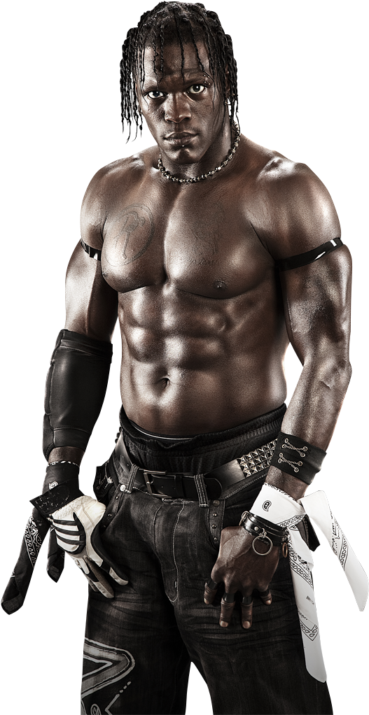 Drawing Muscles Mens Arm - Wwe 12 R Truth Clipart (534x1024), Png Download