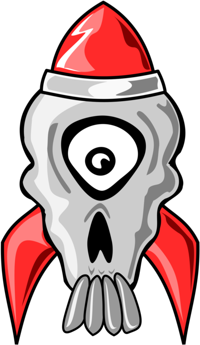 Nuclear Weapon Bomb Sticker Skull Bone - Nuclear Bombs Logo Clipart (530x750), Png Download
